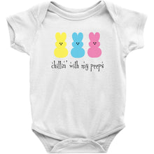 Cute and Funny Chillin With My Peeps Bunny Easter Baby Onesie