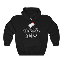 Holiday Sweaters All I Want for Christmas is Snow Medieval Style Hoodie