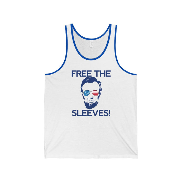 Free The Sleeves Abe Lincoln Unisex Jersey Tank