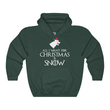 Holiday Sweaters All I Want for Christmas is Snow Medieval Style Hoodie