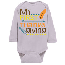 My First Thanksgiving Cute Baby Infant Onesie/Bodysuit or Tee Short or Longsleeve