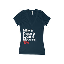 Mike, Dustin, Lucas, Eleven, Will Strangers Women's Deep V-Neck T-shirt