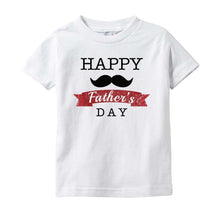 Cute Happy Father's Day Onesie Bodysuit or Infant / Toddler Tee with Mustache