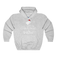 Holiday Sweaters All I Want for Christmas is Snow Medieval Style Hoodie