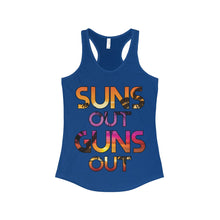 Suns Out Guns out Women's Ideal Racerback Tank