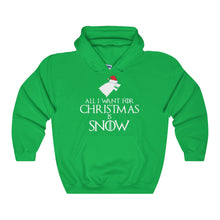 Holiday Sweaters All I Want for Christmas is Snow Medieval Style Hoodie