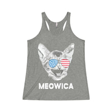 Meowica Next Level Women's Tri-Blend Racerback Tank