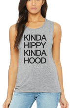 Kinda Hippy Kinda Hood Women's Flowy Scoop Muscle Tank