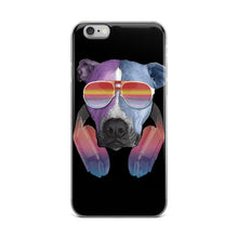 Throw Back Pitbull with Sunglasses Headphones iPhone 5/5s/Se, 6/6s, 6/6s Plus Case