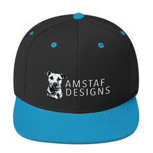 AmStaf Designs Logo Wool Blend Snapback Cap