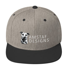 AmStaf Designs Logo Wool Blend Snapback Cap