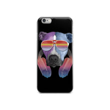 Throw Back Pitbull with Sunglasses Headphones iPhone 5/5s/Se, 6/6s, 6/6s Plus Case