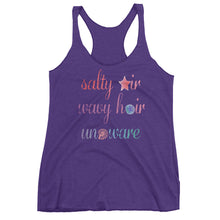 Salty Air, Wavey Hair, Unaware Women's tank top