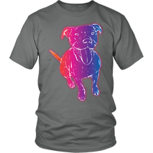 Bright, Glowing, Neon Pitbull Art Tee Men's/Women's t Shirt