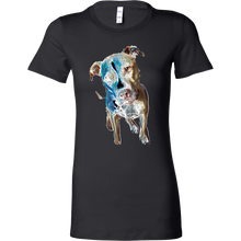 Colored Neon Pitbull Tee Dog T Shirt