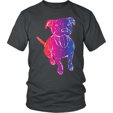 Bright, Glowing, Neon Pitbull Art Tee Men's/Women's t Shirt