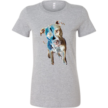 Colored Neon Pitbull Tee Dog T Shirt