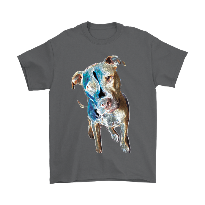 Colored Neon Pitbull Tee Dog T Shirt