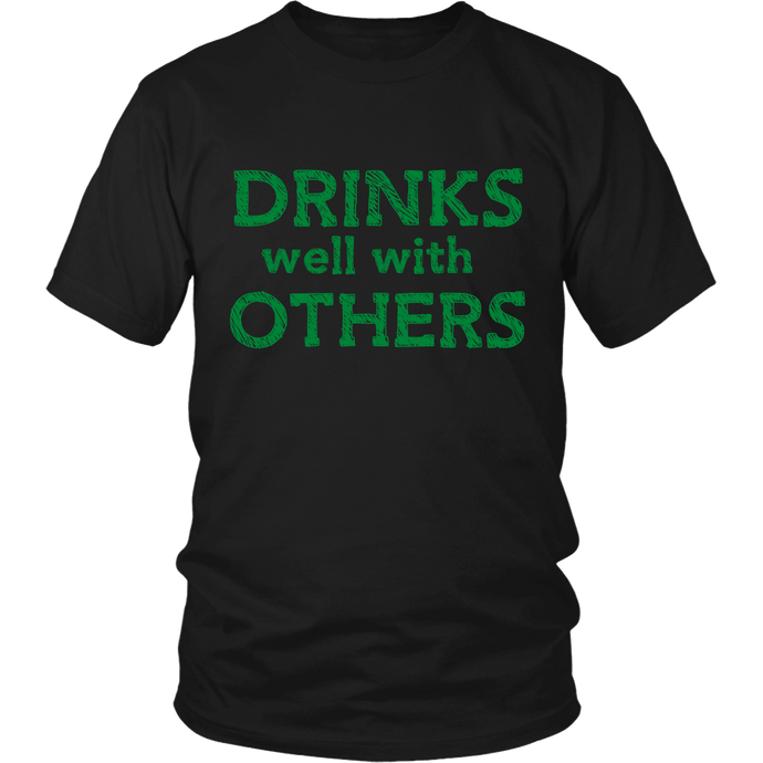 Drinks Well With Other Unisex Irish St Patrick's Day Shirt