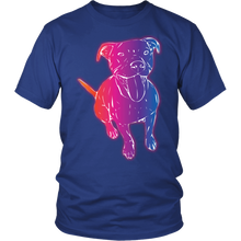 Bright, Glowing, Neon Pitbull Art Tee Men's/Women's t Shirt