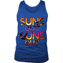 Suns Out Guns Out Funny Mens Tank Top by Disctrict