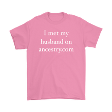 Funny I Met My Wife on Ancestry.com Hilarious Women's T-Shirt