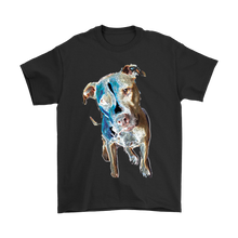 Colored Neon Pitbull Tee Dog T Shirt