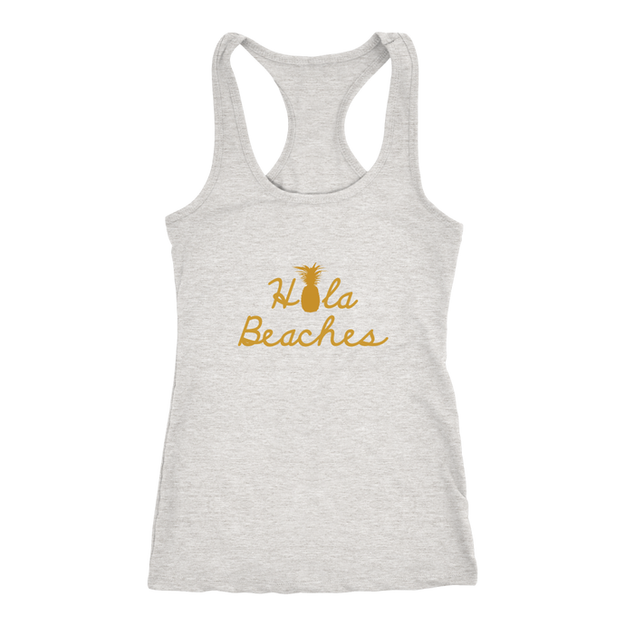 Hola Beaches Summer Women's Racerback Tank