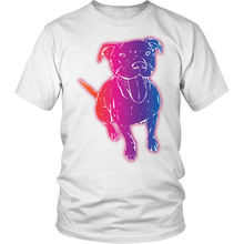 Bright, Glowing, Neon Pitbull Art Tee Men's/Women's t Shirt