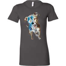 Colored Neon Pitbull Tee Dog T Shirt