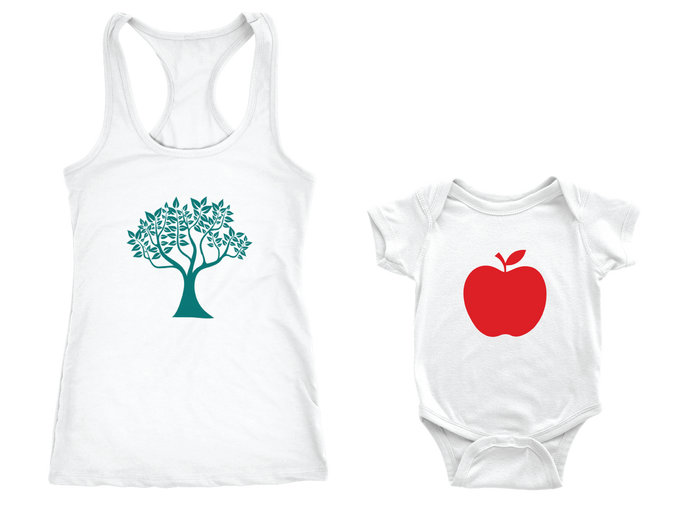 Cute Apple Baby Onesie Bodysuit, Infant Tee or Toddler Tee